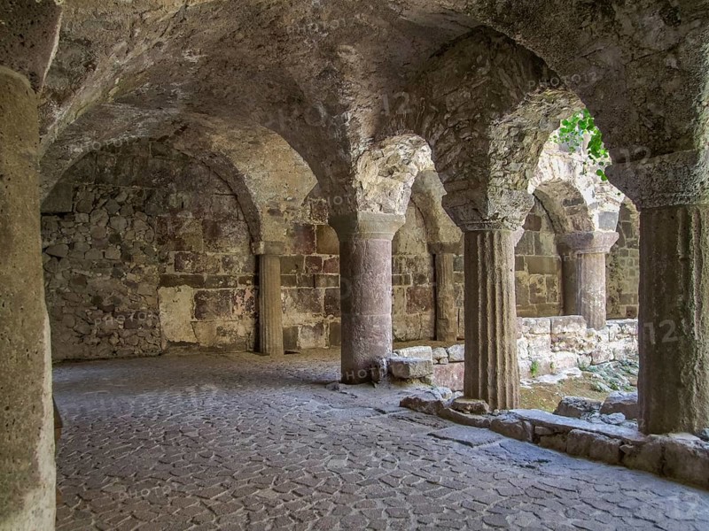 Historic building in Lipari located at a island named Lipari, the largest of the Aeolian Islands in the Tyrrhenian Sea near Sicily in Italy