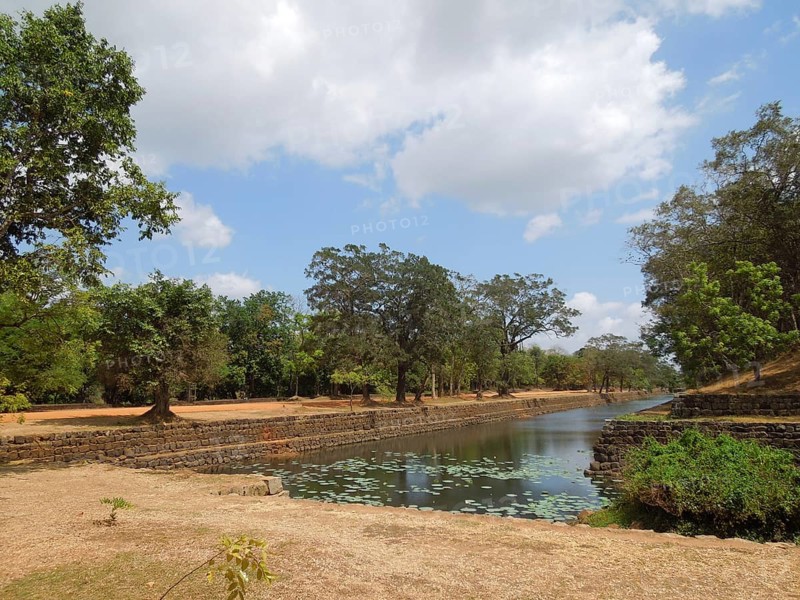 Sunny impression around Sigiriya, a ancient palace located in the central Matale district in Sri Lanka