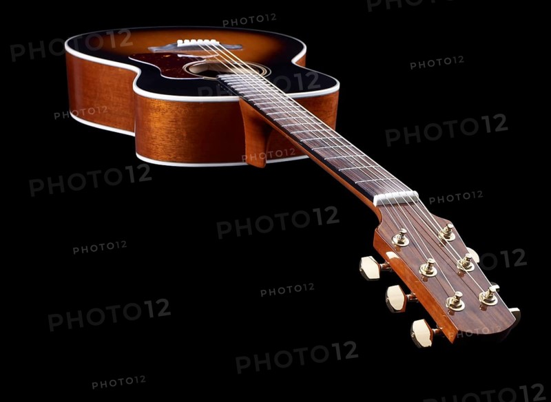 Acoustic Guitar in black back