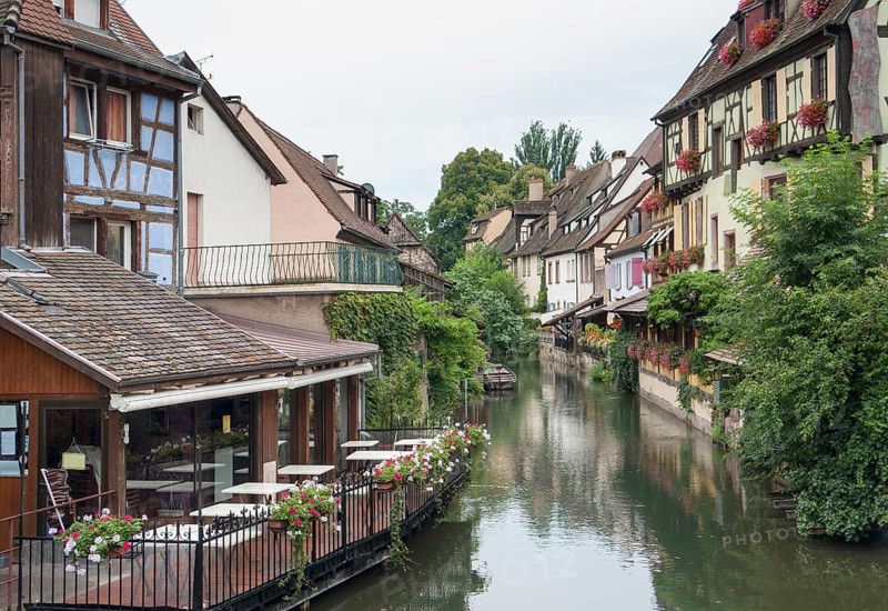 Part of the old town in Colmar, Alsace, France, named little Venice