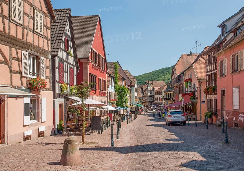 Idyllic scenery in Kaysersberg, a city in Alsace, France