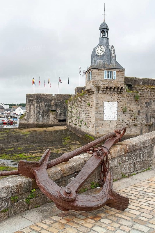 Town named Concarneau in the Finistere department of Brittany in France