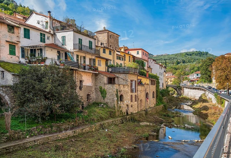 Impression of Borgomaro, a comune in the Province of Imperia in the Italian region Liguria