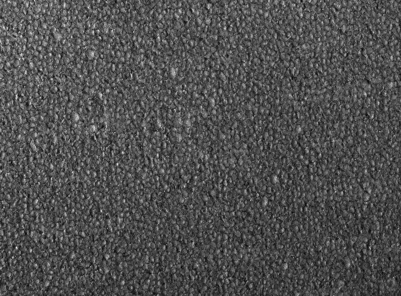 Full frame closeup of a grey Polystyrene surface