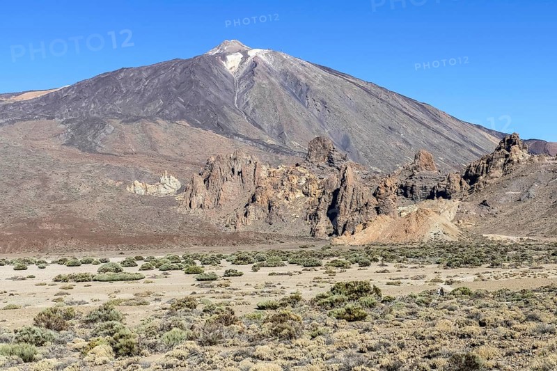 Scenery around Pico del Teide at Teide National Park in Tenerife, Canary Islands, Spain