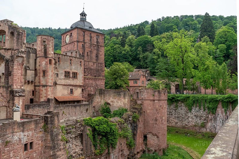 Detail of the Heidelberg castle in Germany