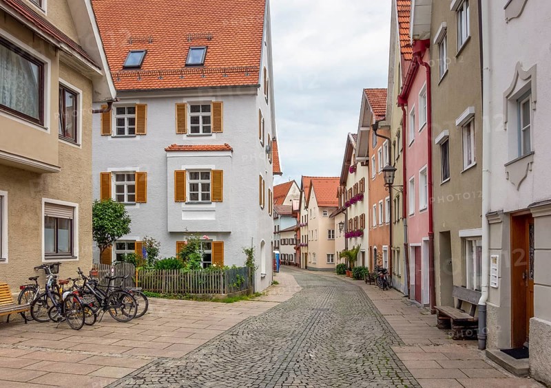 Scenery around Fuessen, a town in the Ostallgaeu district in Bavaria, Germany