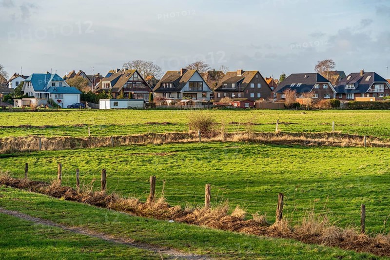 Scenery around Maasholm, a municipality in Schleswig-Holstein, Northern Germany