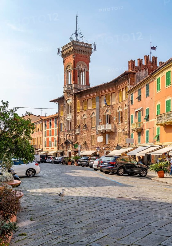 Scenery around Sestri Levante, a town and comune in the Metropolitan City of Genoa, Liguria, Italy