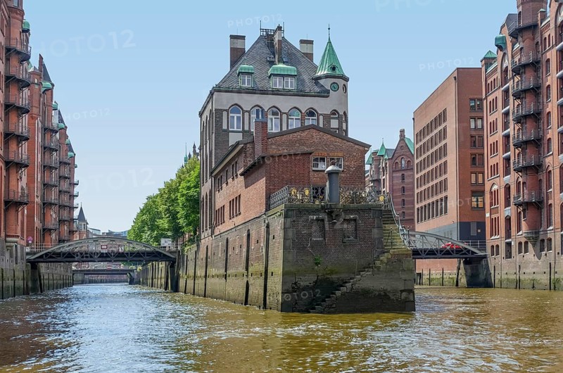 Impression of the Speicherstadt, a historic warehouse district in Hamburg, Germany