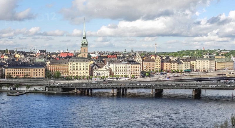 City view of Stockholm, the capital of Sweden
