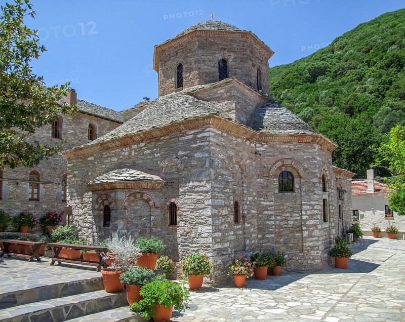 Evangelistria Monastery located at Skiathos which is one of the greek Sporades islands