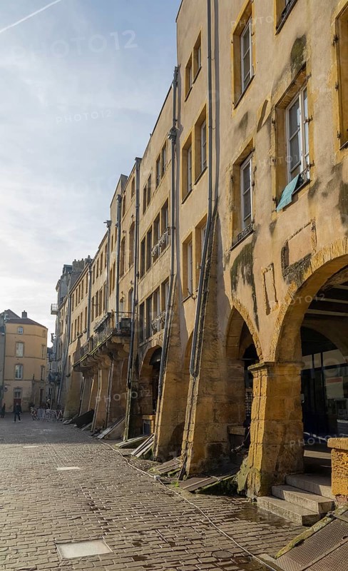 Impression around Place Saint-Louis in Metz, the capital city in the Lorraine region of France