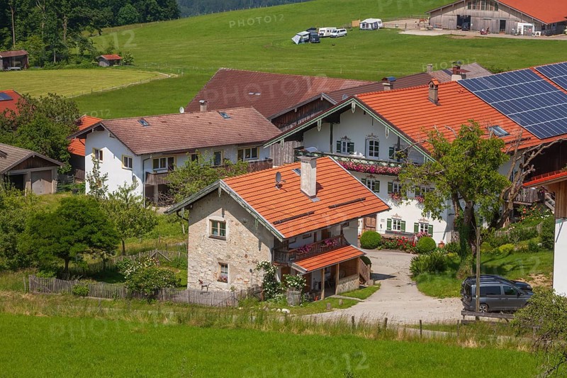 Residential building, Samerberg, Chiemgau, Upper Bavaria, Bavaria, Germany