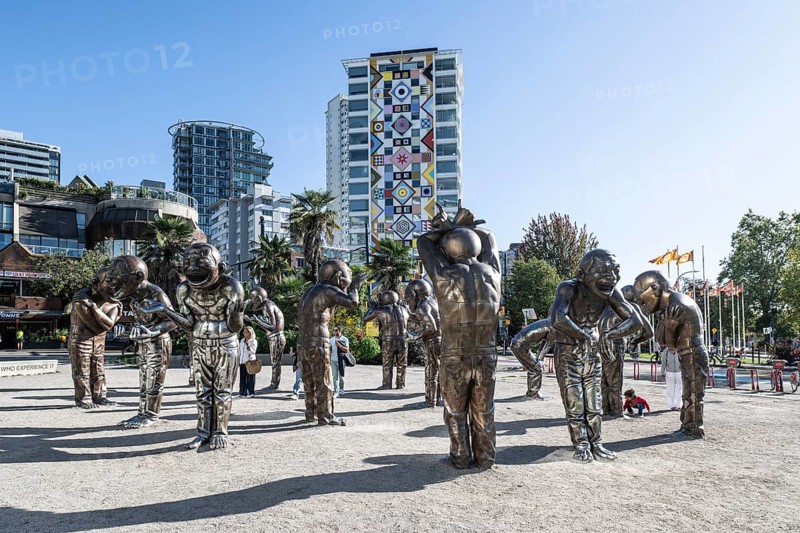 A-maze-ing Laughter, Laughing Sculptures by Yue Minjun, Vancouver, Canada