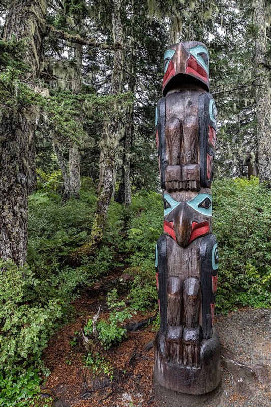 Totem pole, Juneau, Alaska, USA
