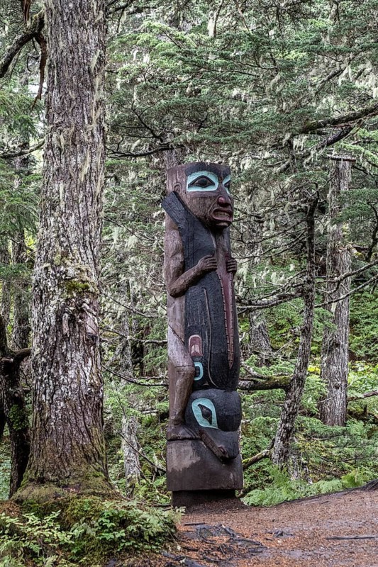 Totem pole, Juneau, Alaska, USA