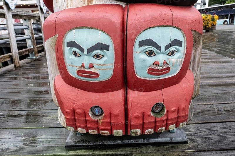 Totem pole, Juneau, Alaska, USA