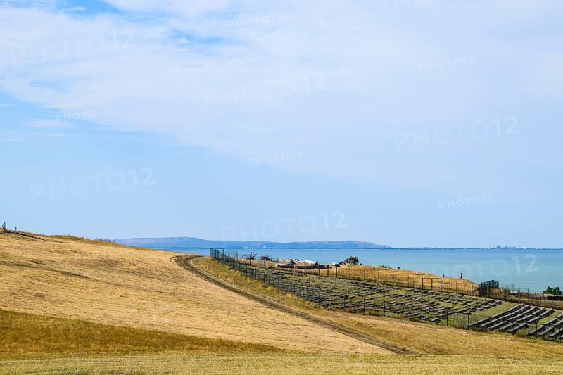 The landscape at the Cossack village, a museum Ataman. Taman, Krasnodar Krai, Russia
