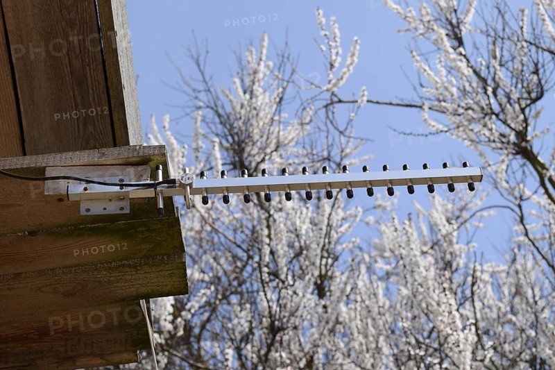 The antenna Yagi 3g for strengthening the signal Internet from a base station. Atyrau, Kazakhstan