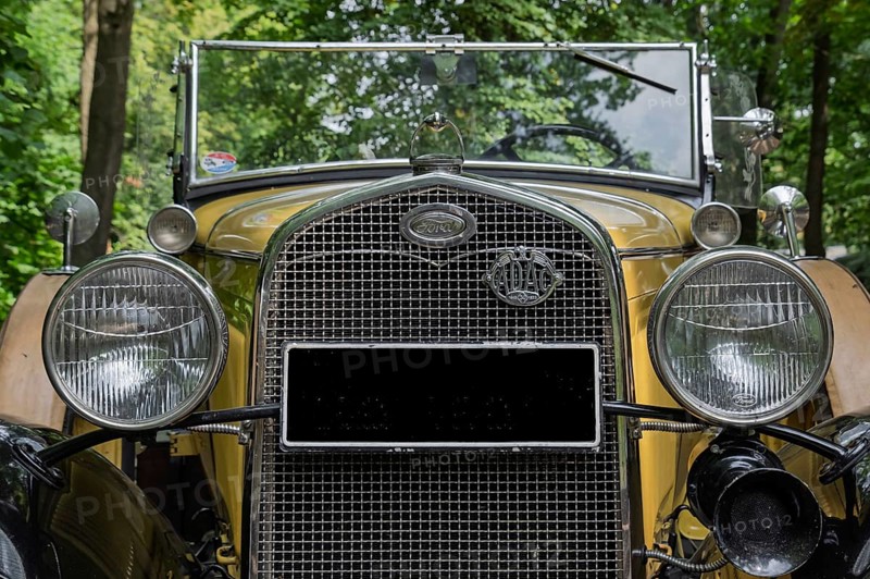 Vintage car model Ford A Roadster, front view, North Rhine-Westphalia, Germany