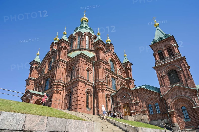 Uspenski Cathedral, Pormestarin Channel, Old Town, Helsinki, Finland