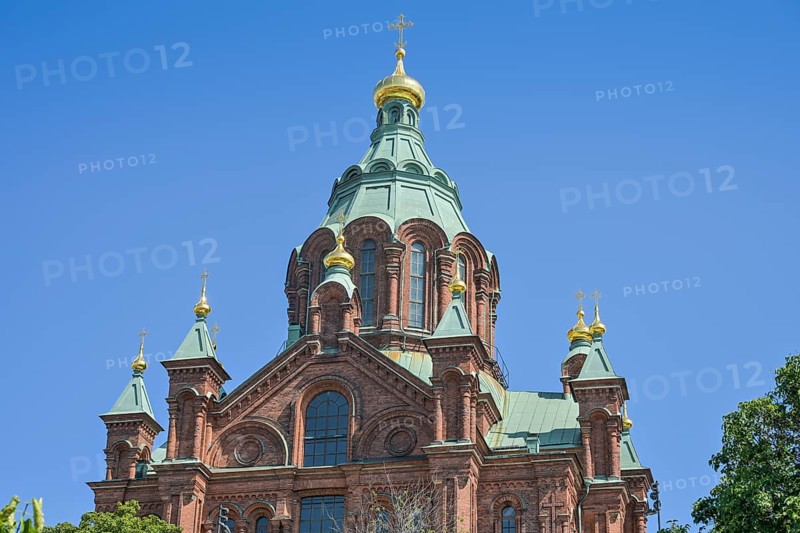Uspenski Cathedral, Pormestarin Channel, Old Town, Helsinki, Finland