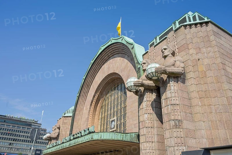 Central Station, Helsingin Päärautatieasema, Kaivokatu, Old Town, Helsinki, Finland