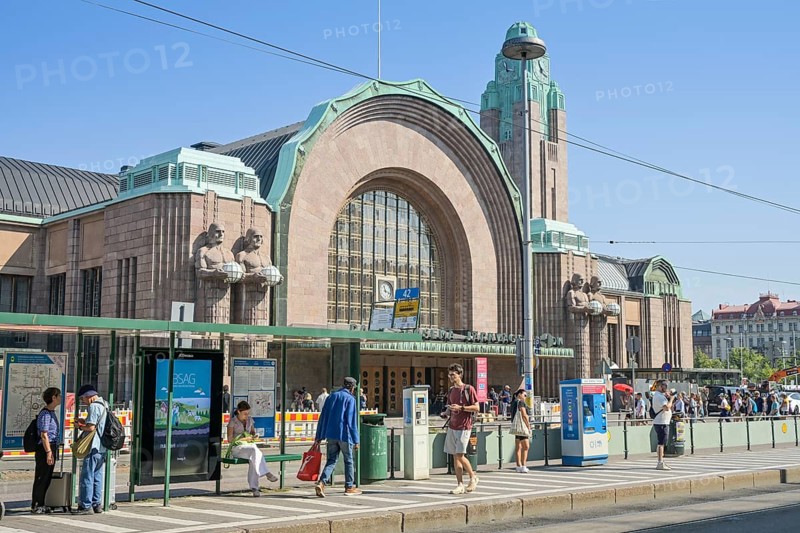 Central Station, Helsingin Päärautatieasema, Kaivokatu, Old Town, Helsinki, Finland