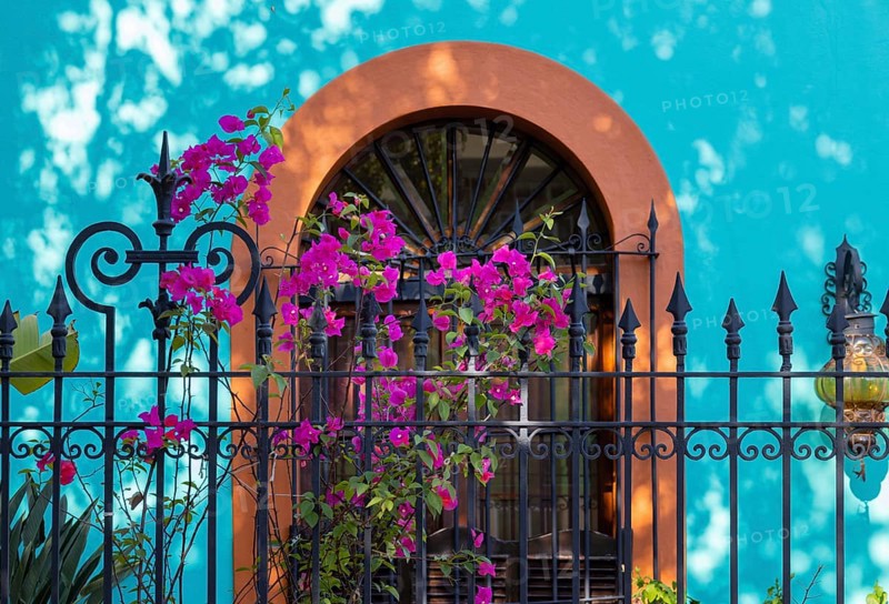 Mazatlan, Mexico, Colorful colonial streets in historic center near Malecon and tourist attractions