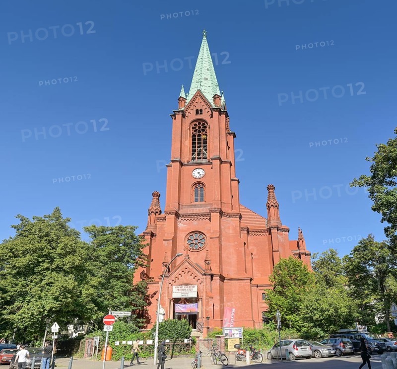 Gethsemanekirche, Stargarder Straße, Prenzlauer Berg, Pankow, Berlin, Germany