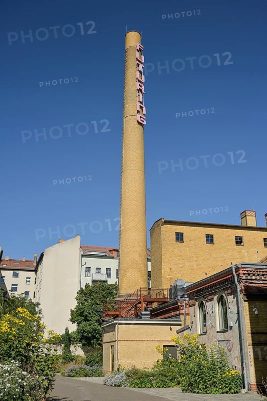 Chimney, Futuring Installation, former Bötzow Brewery, Prenzlauer Allee, Prenzlauer Berg, Pankow, Berlin, Germany