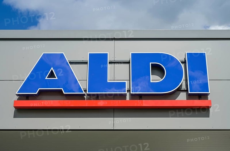Logo Aldi Nord supermarket, Berlin, Germany