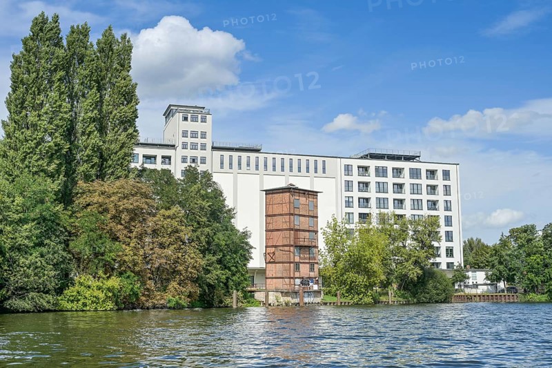 Former imperial type warehouse, loft depot, Havel, Eiswerder Island, Hakenfelde, Spandau, Berlin, Germany