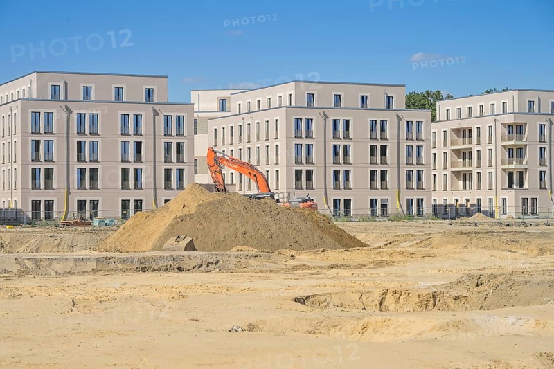 New buildings, construction site, Daumstraße, Haselhorst, Spandau, Berlin, Germany