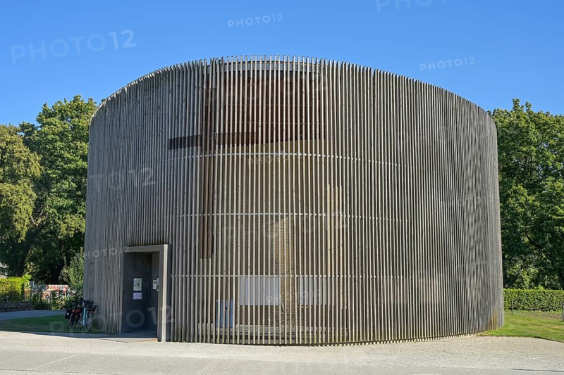 Chapel of Reconciliation, Berlin Wall Memorial, Bernauer Straße, Mitte district, Berlin, Germany