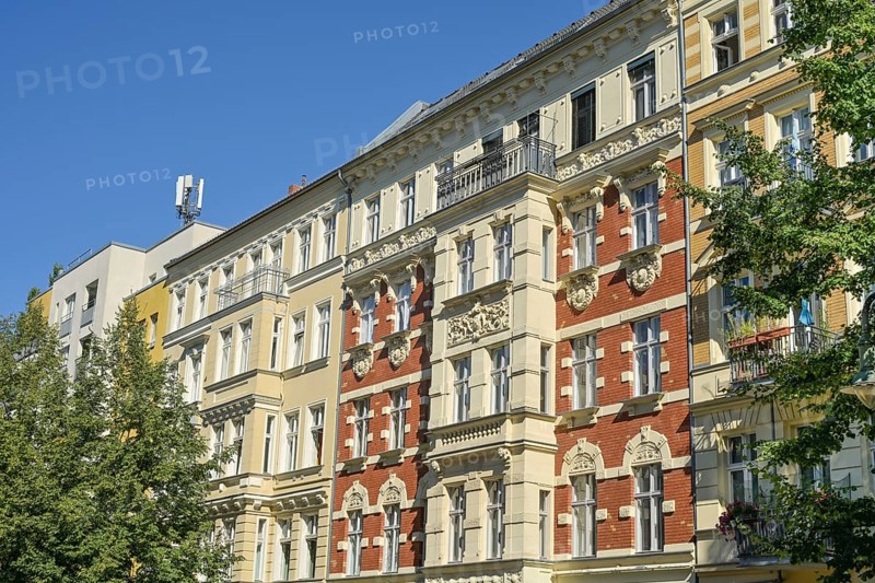 Old building, residential building, Rykestraße, Prenzlauer Berg, Pankow, Berlin, Germany