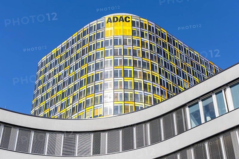 ADAC headquarters modern architecture building in Munich, Germany