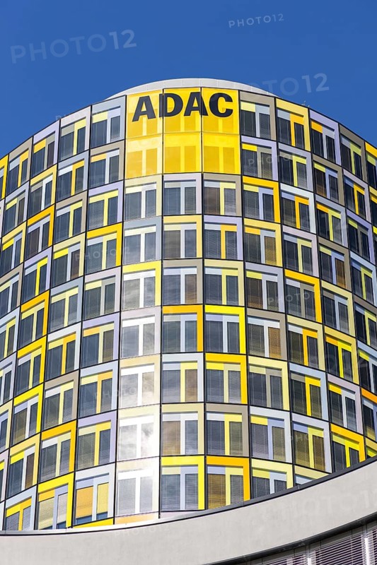 ADAC headquarters modern architecture building in Munich, Germany