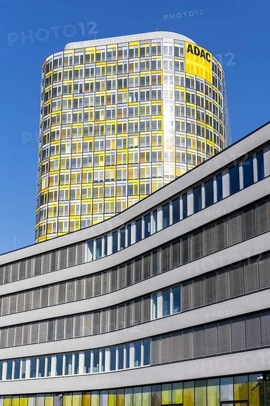 ADAC headquarters modern architecture building in Munich, Germany