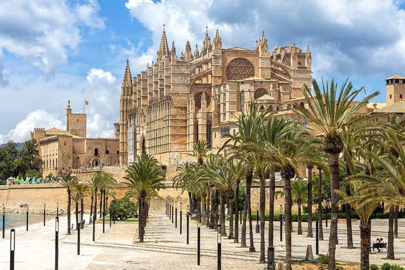 Cathedral Church Catedral de Palma de Majorca La Seu in Palma de Majorca, Spain