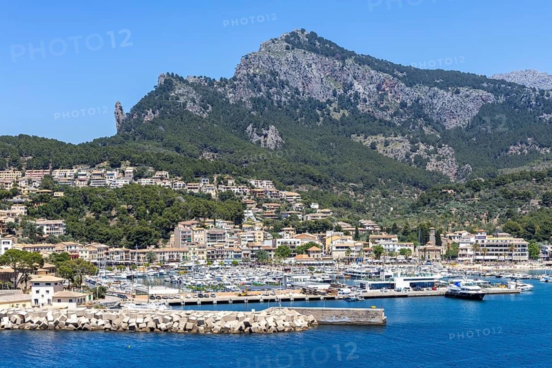 Port de Soller on Majorca holidays by the sea travel mountains landscape in Port de Sóller, Spain