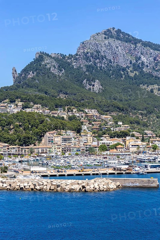 Port de Soller on Majorca holidays by the sea travel mountains landscape in Port de Sóller, Spain