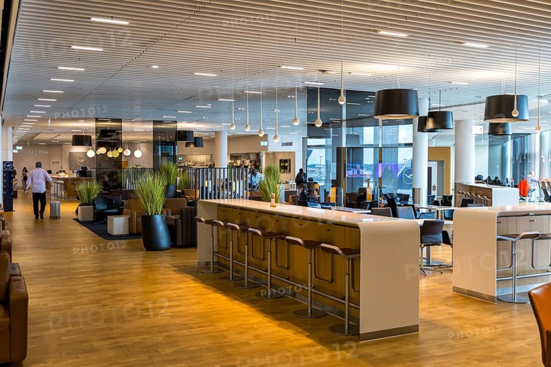 Lufthansa Senator Lounge in Terminal 1 at Frankfurt Airport, Germany