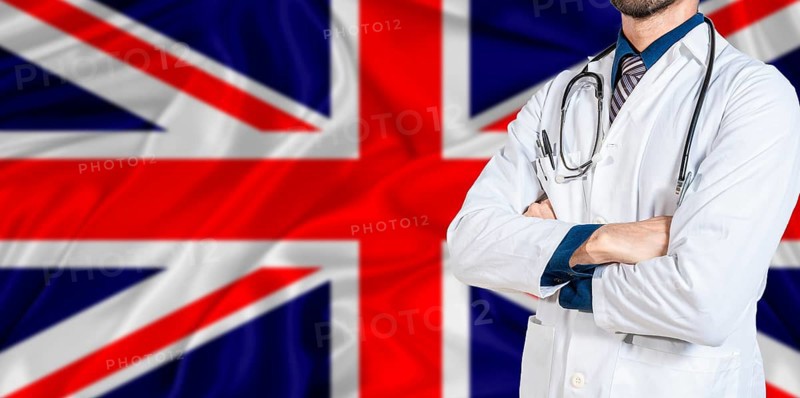 United Kingdom national health system. United Kingdom health and medical insurance concept