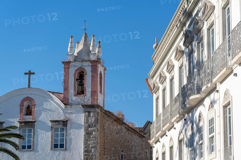 The Catholic church Igreja de Nossa Senhora da Ajuda ou de São Paulo in the old town of Tavira, at Praça Dr António Padinha, in the Algarve, Portugal
