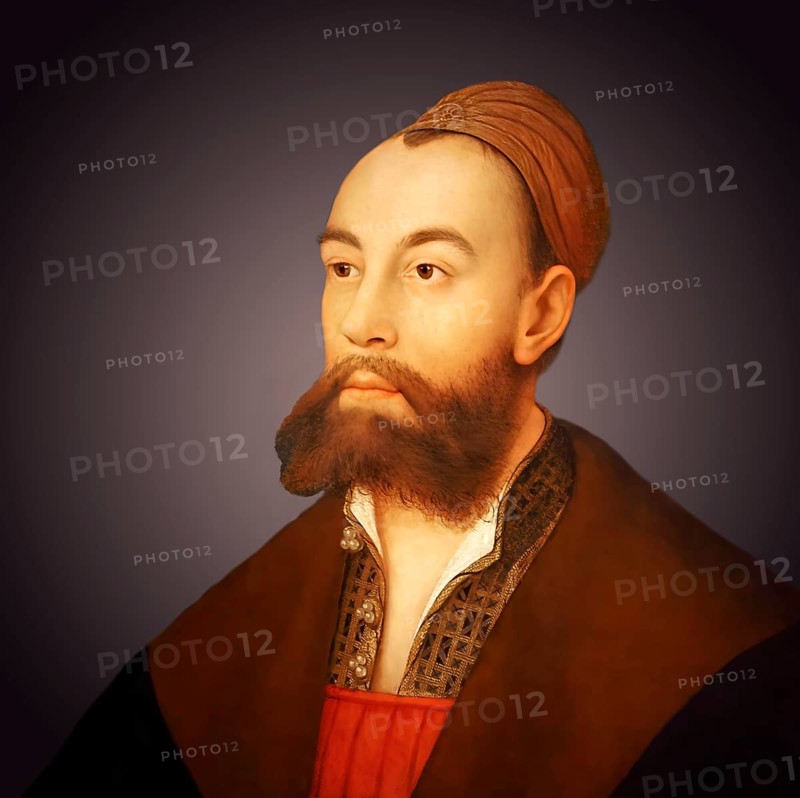 Anton Fugger, 1493 – 1560, German merchant, banker, and member of the Fugger family, digitally edited according to a painting by Johannes Maler zu Schwaz