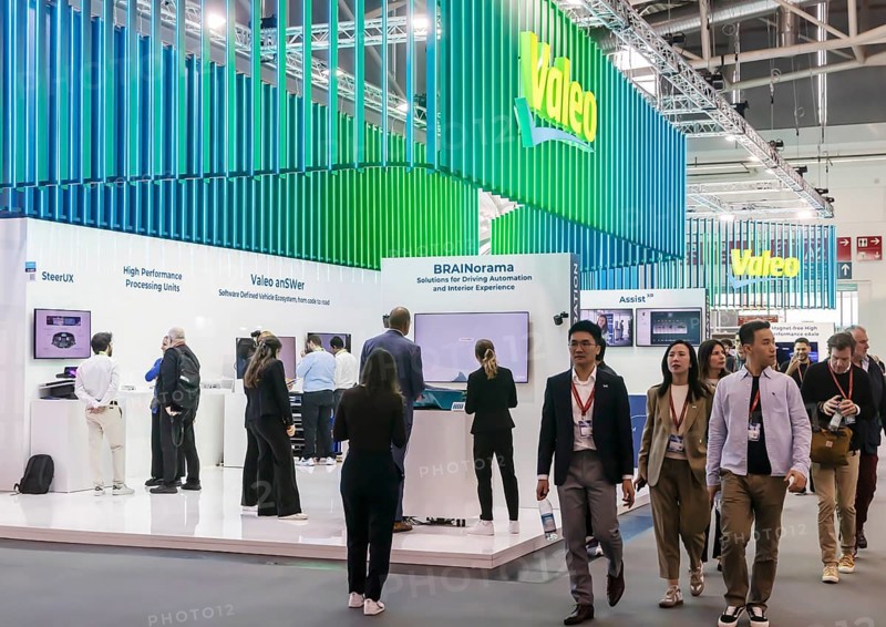 Automotive supplier, technology company VALEO. IAA MOBILITY in Munich. The motor show presents itself as a holistic mobility trade fair. Munich, Bavaria, Germany