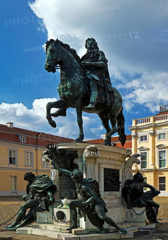 Equestrian statue of the Great Elector in the Court of Honour, Charlottenburg Palace, Berlin, Germany