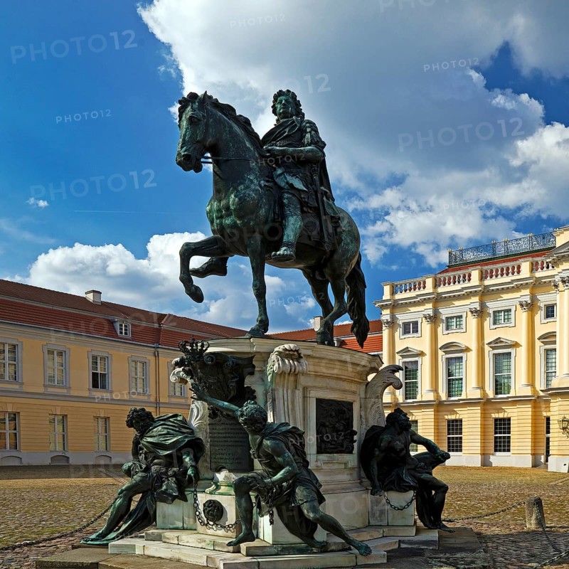 Equestrian statue of the Great Elector in the Court of Honour, Charlottenburg Palace, Berlin, Germany